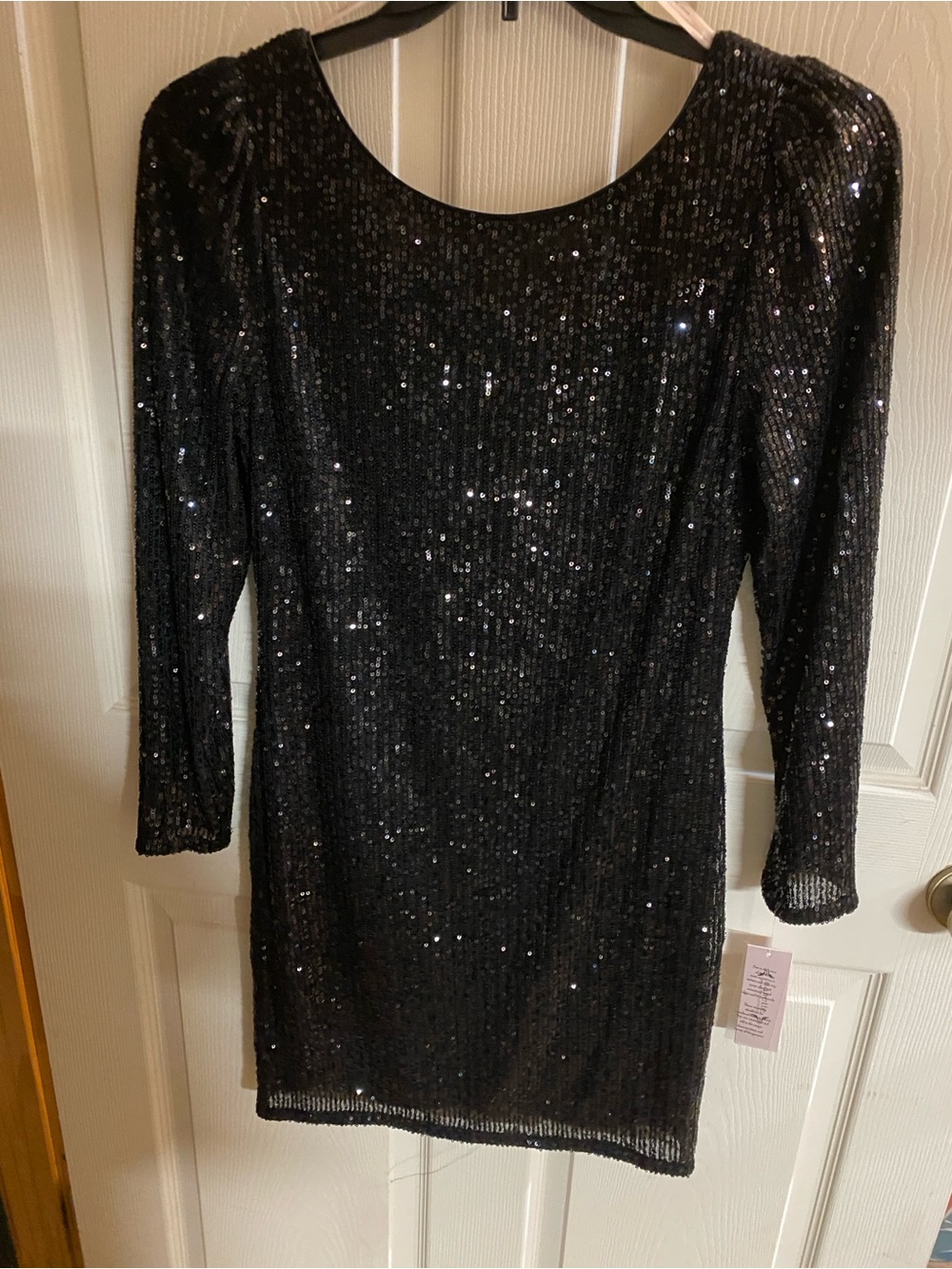 Nanette Lepore Black Sequin Mini Dress